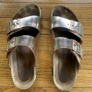 Birkenstock Arizona soft footbed in Copper